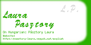 laura pasztory business card